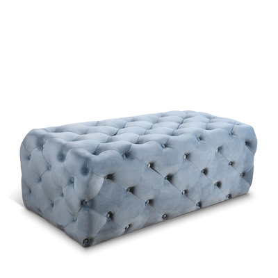 Paz Velvet Ottoman