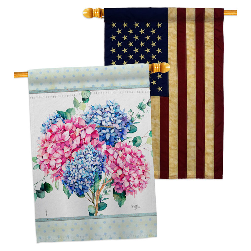Double Sided 40'' H x 28'' W Polyester House Flag
