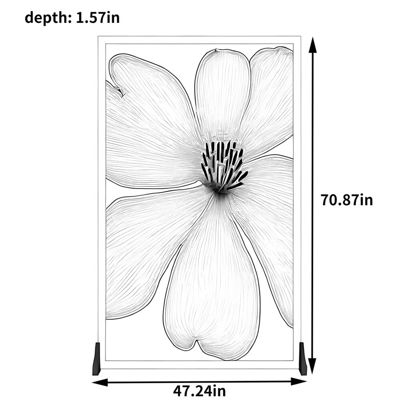 Pinhas, 70.87" H x 47.24" W x 1.57" D