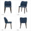 Petites chaises de salle à manger rembourrées en bois massif - Courbe ergonomique et rembourrage moelleux pour espaces multiples-1777771653