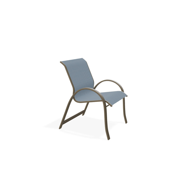 Aruba 1 Outdoor Dining Armchair, Beachwood