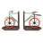 Bicycle Metal Non-Skid Bookends