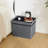 Folding Storage Ottoman Velvet Footstool-946437488