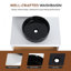 Meuble-lavabo flottant 30 po avec vasque en marbre noir-1470111851-1470111862