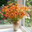 Ensemble de 4 buissons de marguerites artificielles 15,75 po-129885700