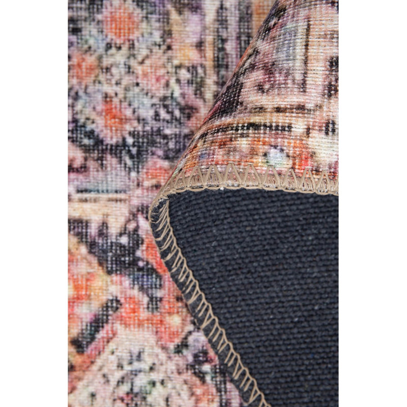 Tapis brun brun à motif tissé rétro, Rectangle 3 pi 10 po x 5 pi 3 po