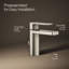 Parallel Single-Handle Bathroom Sink Faucet, Single-Hole Faucet with Pop-Up Drain, 1.0 GPM-1920422178