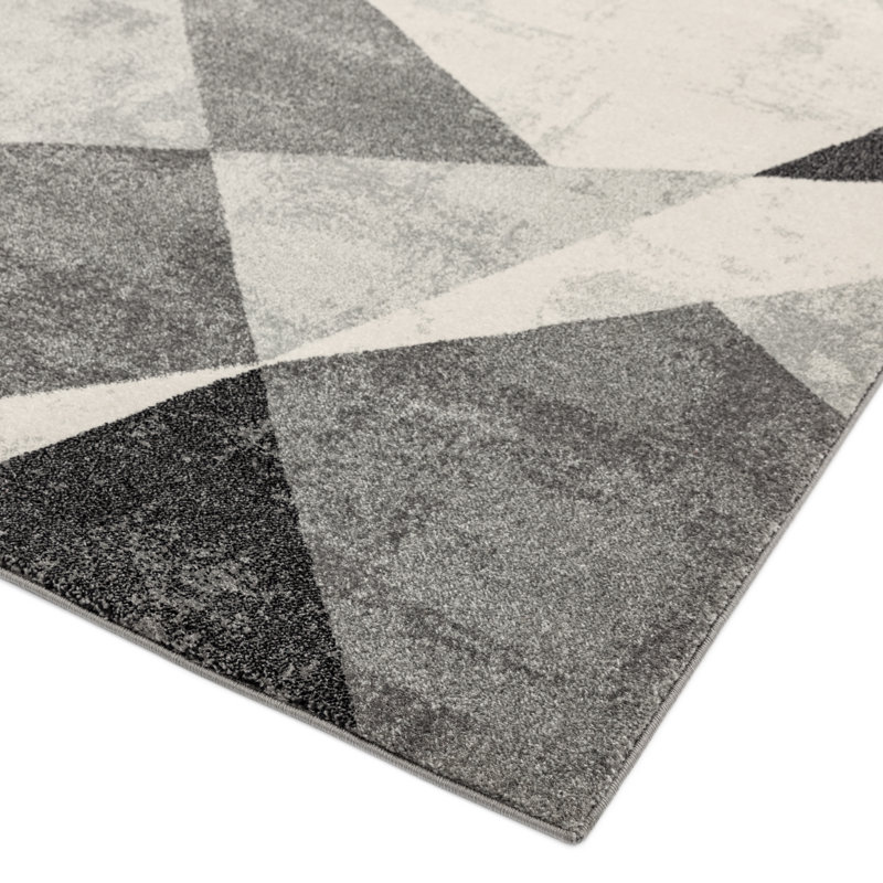 Kaphan Tufted Grey Rug, Rectangle 120 x 170cm