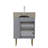 21.6" Vanity Base Only, Open Shelf On The Right, Matt Grey-318161379