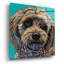 Art mural en verre acrylique «Blue Doodle Brother 2» par Carolee Vitaletti-117210931