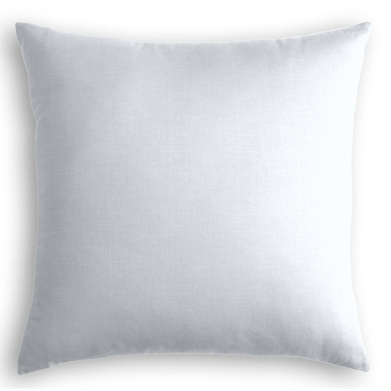Housse de coussin carrée, 24 po x 24 po, Bleu pâle, Duvet