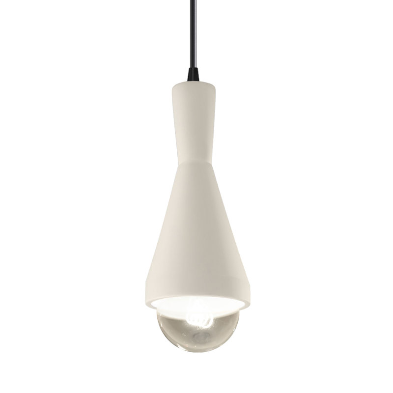 Luminaire suspendu conique à 1 lumière Breeona avec détails en métal, Laiton antique, Cuivre antique