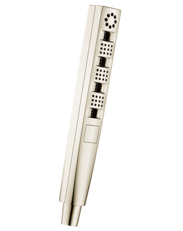 Universal Showering Components Multi Function Handheld Shower Head with H2okinetic Technology, Polished Nickel