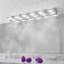 Applique murale moderne de salle de bain à DEL, 6 lumières, fini chrome poli, 99 cm (39 po), à placer au-dessus d'un miroir-1443369490-1443369515