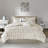 Elegant King Bedding Sets, Polyester Comfort, Metallic Print Style For Bedroom