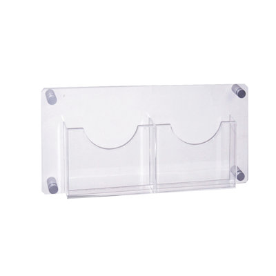 Two-Pocket Letter Wall Mount Brochure Holder Overall Measurement: 23"W X 11"H
