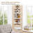 White Corner Floating Shelves For Wall Set Of 4, Rounded Corner Shelves Wall Mounted For Kids Bedroom Books, Cute Wood Hanging Corner Shelf For Bathroom Decor, Living Room, Small Spaces