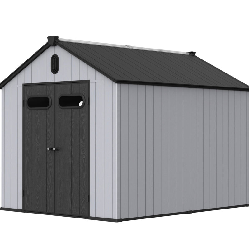 8*10ft Garden Storage Shed In Plastic - And Long-lasting Backyard Provide Extra Space