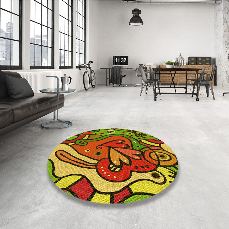 Indoor Rug, Round 3'