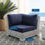 Chaise de coin d'extérieur Conway Sunbrella-712126392