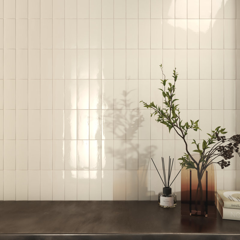 Carreau de céramique murale Piccolo, Crème