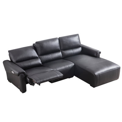 Minnich Upholstered Power Reclining L-Shaped Sectional