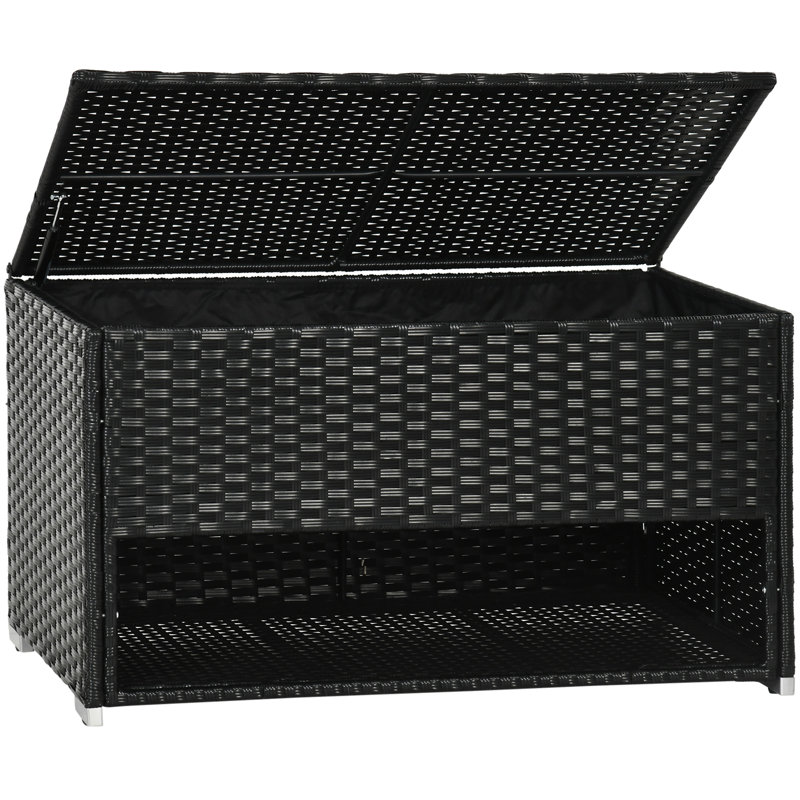 Outsunny Outdoor Deck Box & Shoe Storage
