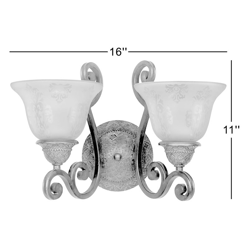 Hopson 2 - Light Dimmable Vanity Light, Screen Amber