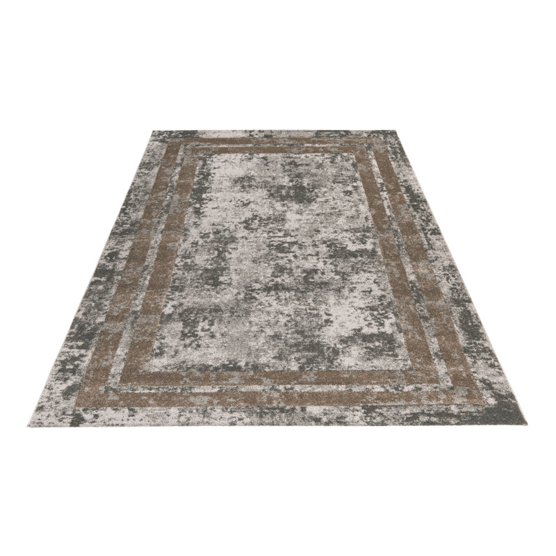 Rectangular Abstract Grey Area Rug, Rechteckig 160 x 230 cm