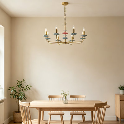 Lustre bougie rétro en céramique