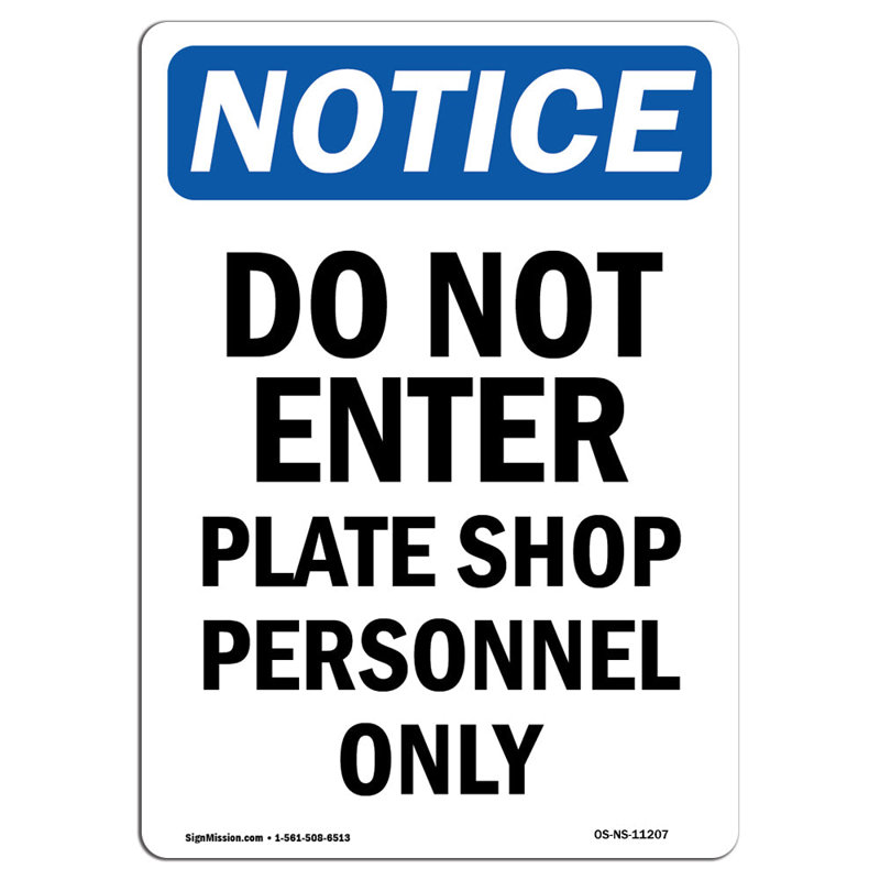 Notice Sign
