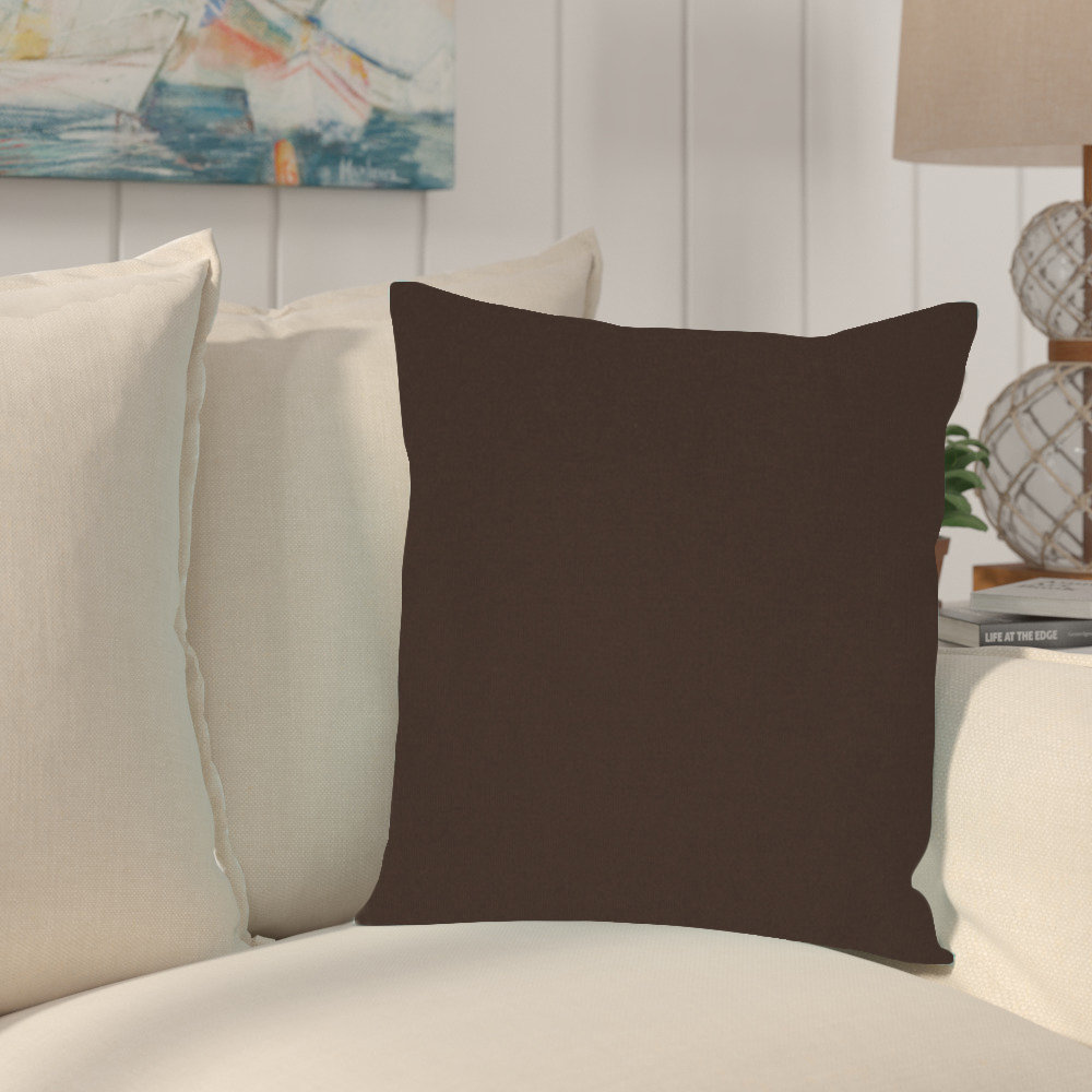 Jessica Sunbrella® Indoor/Outdoor Throw Pillow, Seascape Charcoal