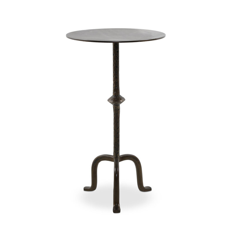 Jocelyn End Table, Dark Brass