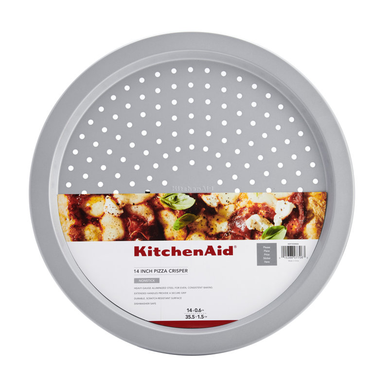 Nonstick Aluminized Steel Pizza Crisper, 14-Inch, Silver