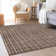Premium Machine Washable Prisco Brown Rug