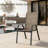 Stackable Patio Chairs, Durable Textilene Fabric with Armrests, Sturdy Metal Frame, Ergonomic Quick-Dry Outdoor Dining Chairs for Backyard & Poolside(Brown, 8pcs)-126637972-126637974