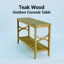 Buffet et table en teck Brunswick