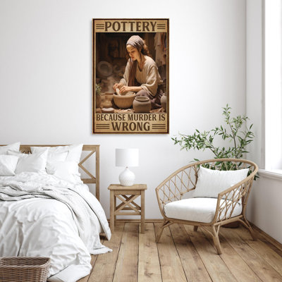 «Woman Pottery 1», reproduction sur toile