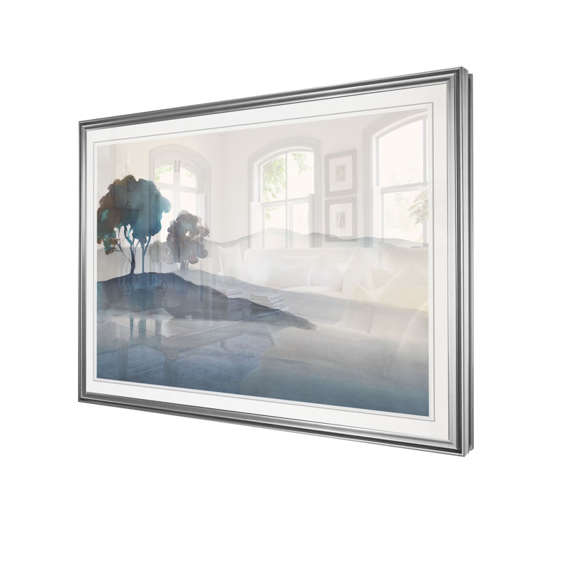 « serene silhouette i », reproduction, H 20 po x l 24 po x P 1,5 po, Cadre argenté