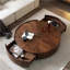 Table basse moderne en bois massif minimaliste