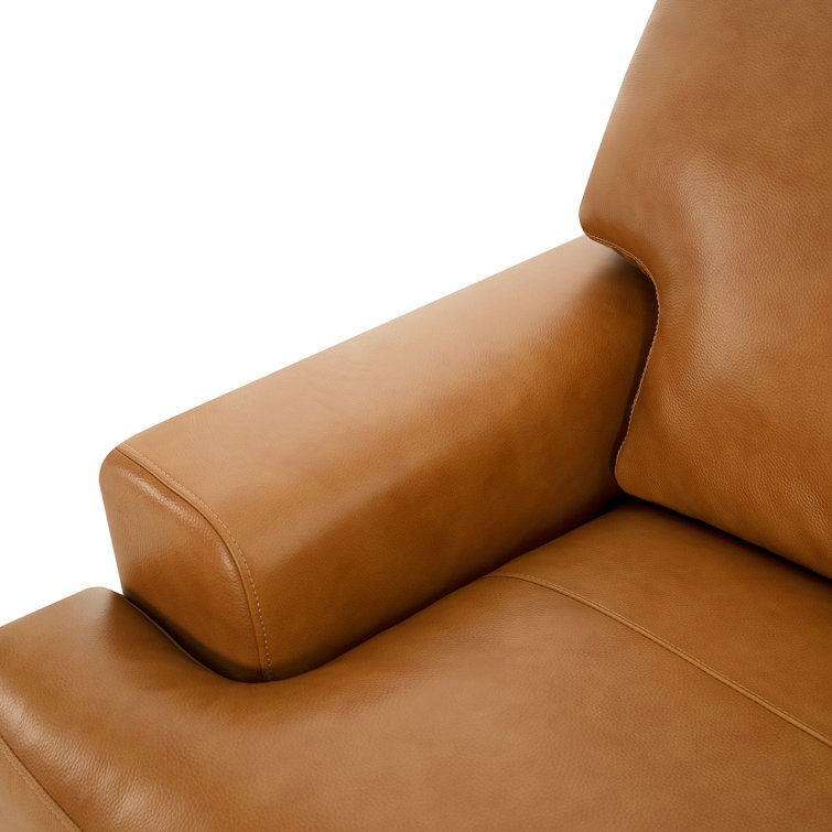 Latitude Run® Daryon Leather Club Accent Chair - Luxurious Comfort