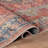 Valora Red Vintage Medallion Washable Low-Pile Area Rug With Non-Slip Backing-1430172547