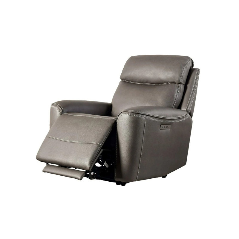 Fauteuil inclinable électrique transitionnel l 34,4 po, gris