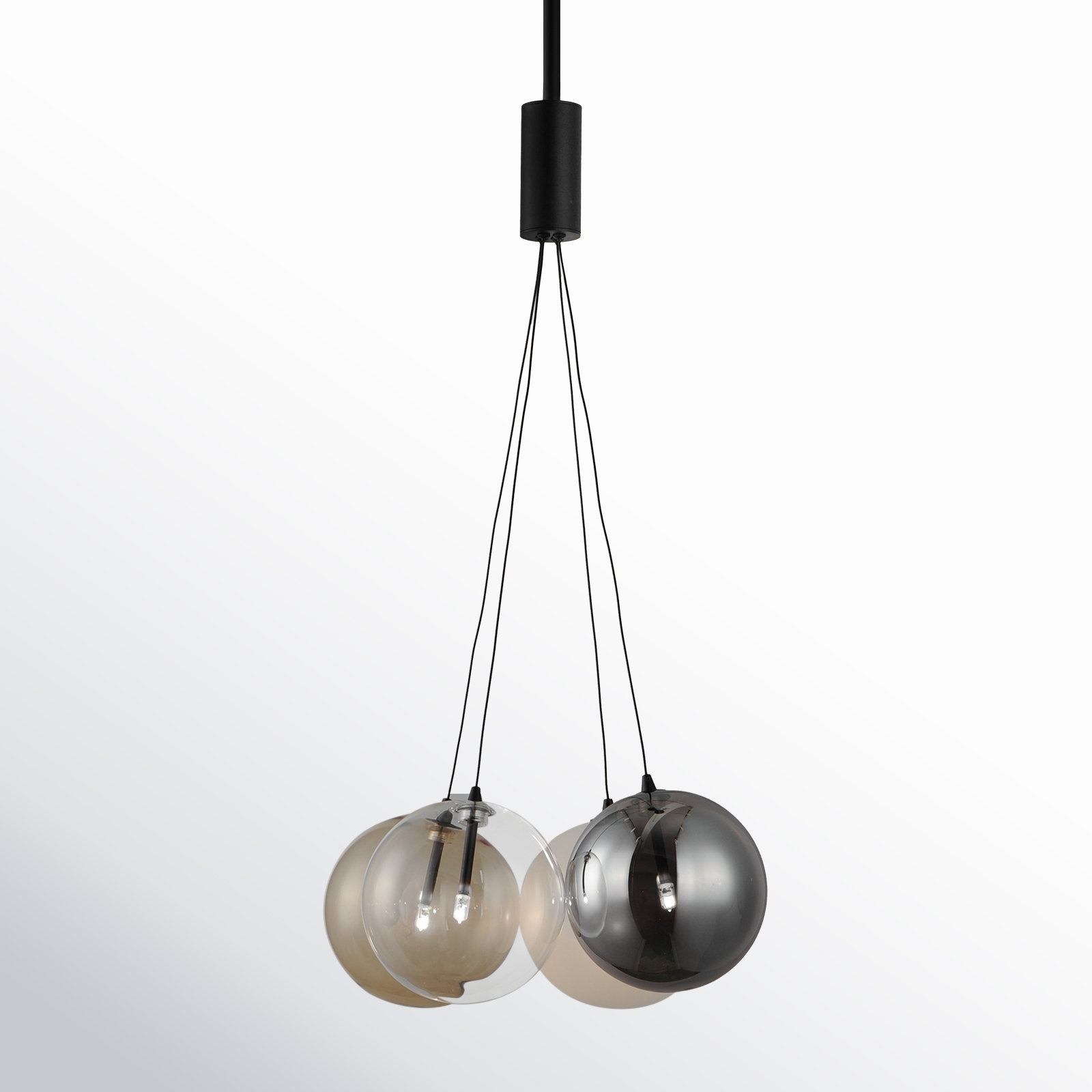 Celica 4 Light Pendant, Black