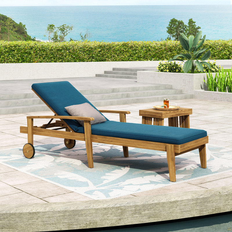 Chaise longue, Bleu