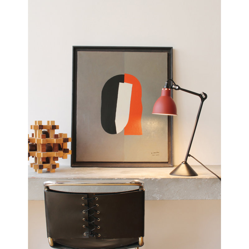 Lampe Gras Adjustable Metal Desk Lamp, Red
