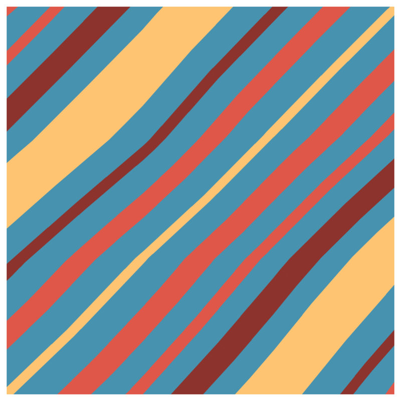 Tapis de bain à rayures diagonales, L 24 po x L 17 po