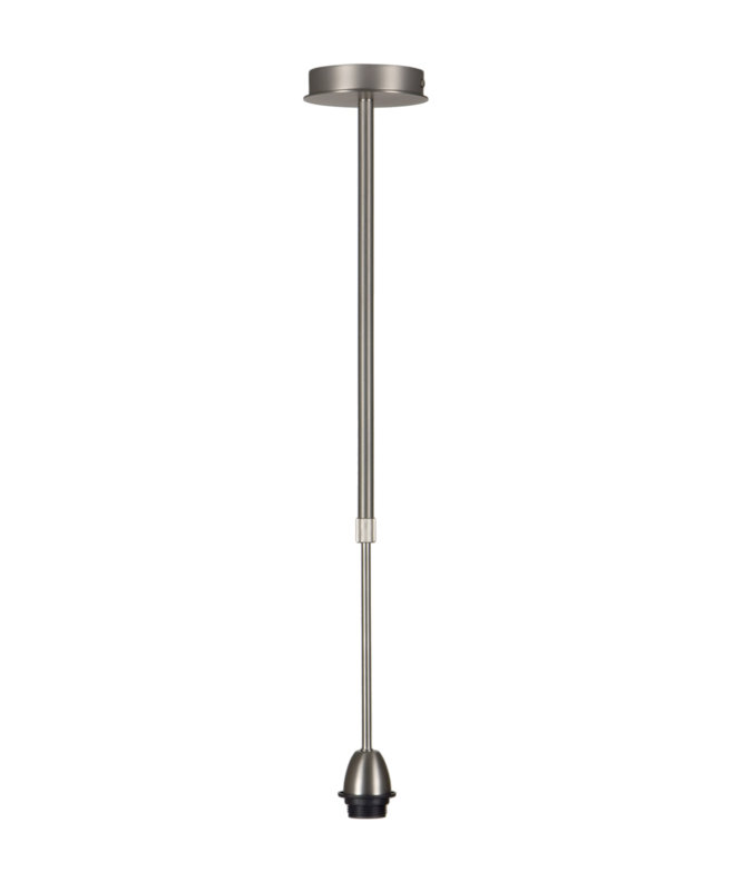 Renteria 1 - Light Bulb Pendant, Nickel Satin