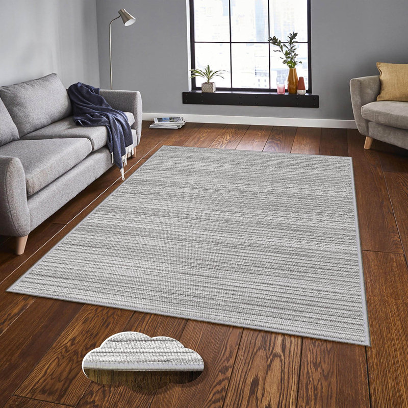 Luxurious Woven Area Rug, 5.9 x 9.2 ft, 100% Polyester, Antibacterial | Non-Slip PVC Felt Dot Underside, 0.3 in Pile Height | Machine Washable, 3D Digital Print, Perfect for Living Room & Bedroom Décor