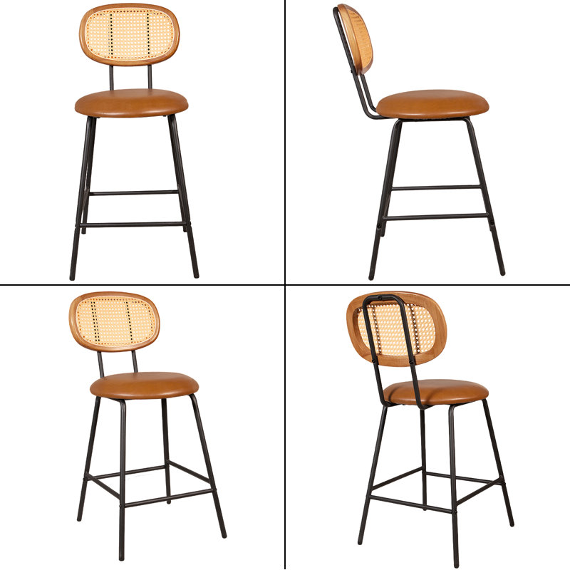 Tabouret de comptoir 24 po Audrienne, Brun